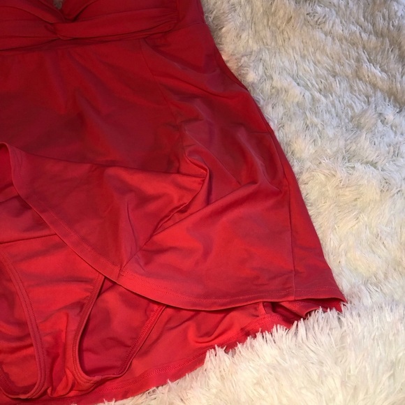 VENUS Lascana Coral/ Pink One-Piece Swim Dress size 14 NWOT - Picture 6 of 15